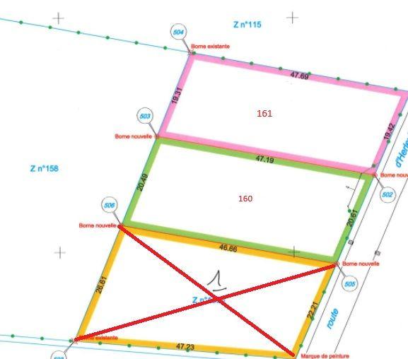 Terrain constructible - 896 m²
