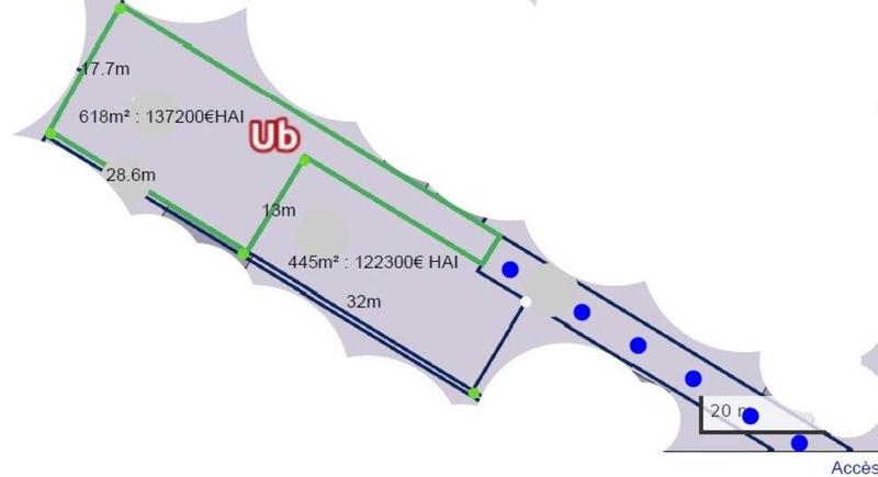 Terrain constructible - 618 m²