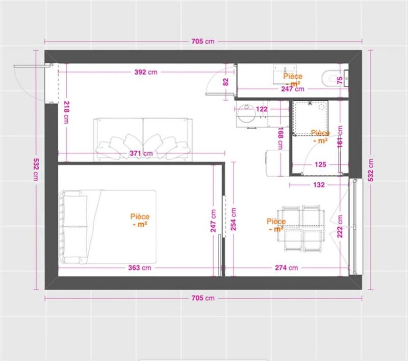 Appartement - 30 m² - 2 pièces