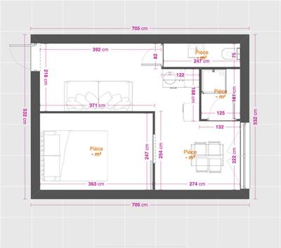 Appartement - 30 m² - 2 pièces