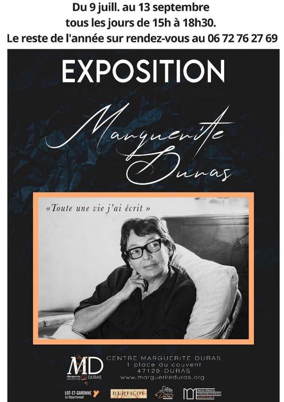 Exposition Marguerite Duras : Toute une vie j'ai écrit
