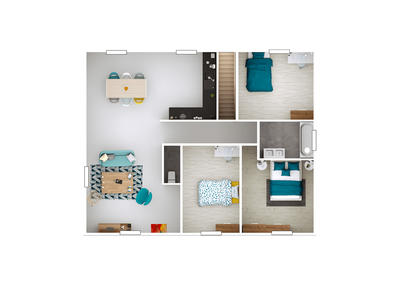 Maison - 85 m² - 4 pièces