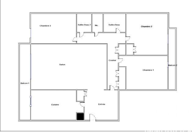 Appartement - 90 m² - 4 pièces