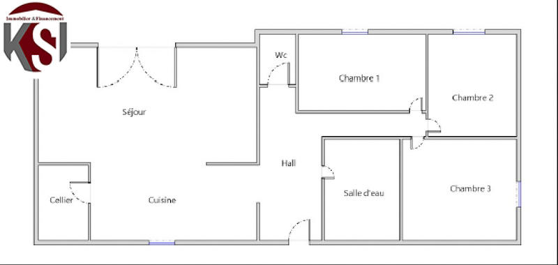 Maison - 76 m² - 5 pièces