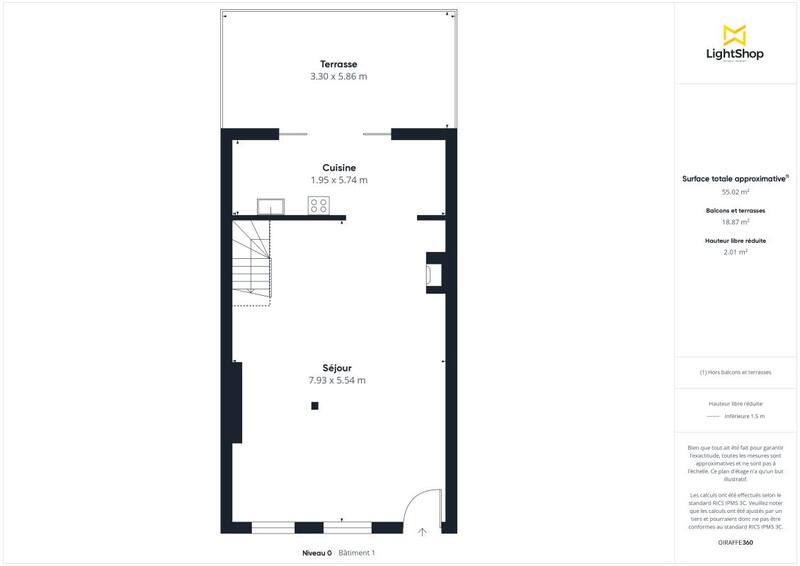 Maison - 90 m² - 3 pièces