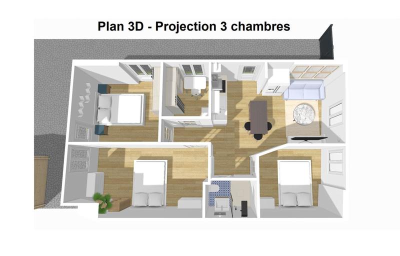 Appartement - 59 m² - 5 pièces