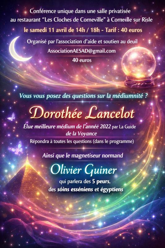 Conférence exceptionnelle dans l’Eure en médiumnité et soins énergétiques