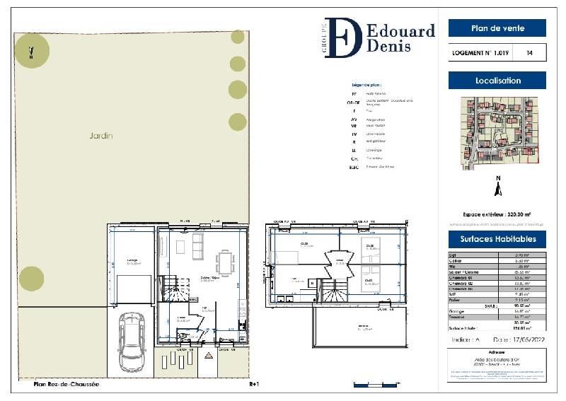 Maison - 90 m² - 4 pièces