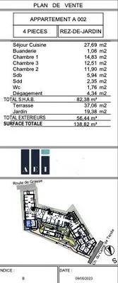 Appartement - 82 m² - 4 pièces