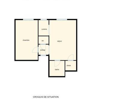 Appartement - 48 m² - 2 pièces