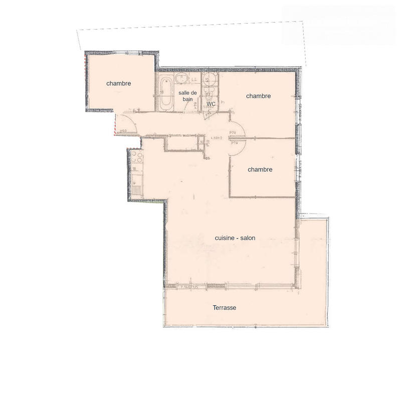 Appartement - 70 m² - 4 pièces