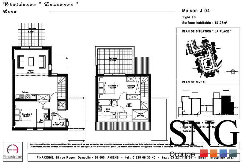 Villa - 70 m² - 3 pièces