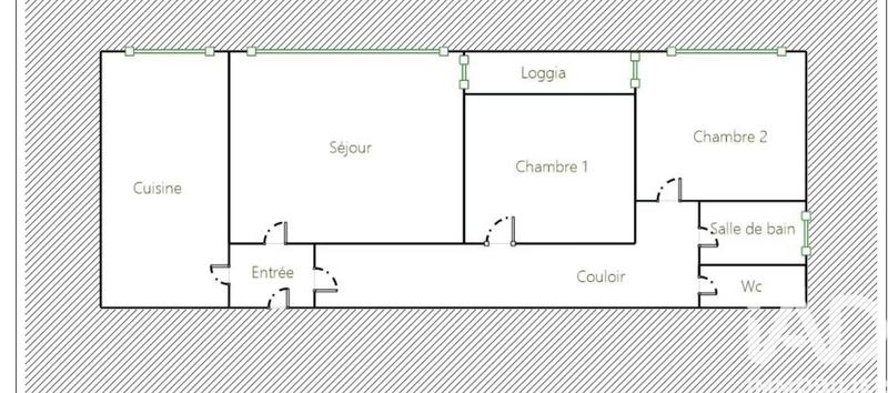 Appartement - 64 m² - 3 pièces