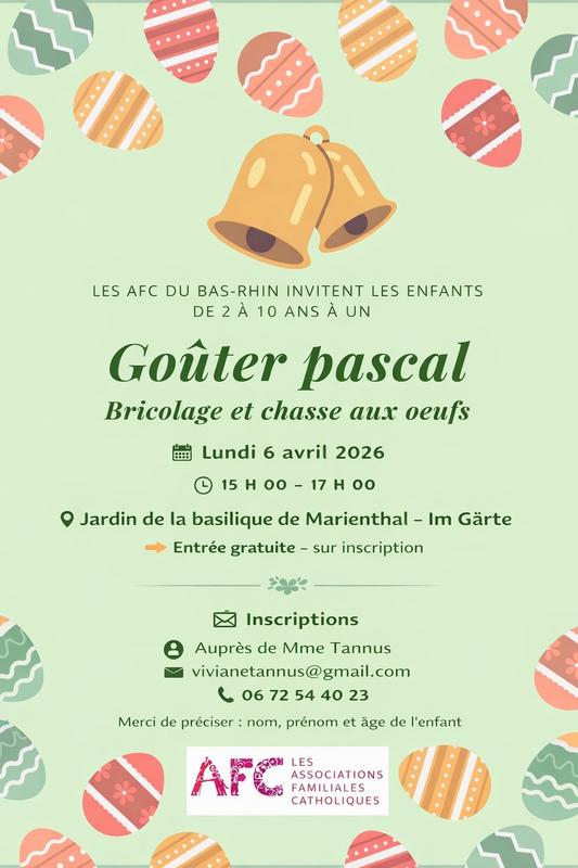 Goûter pascal pour les enfants jusqu'à 10 ans