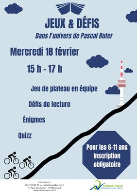 Défis &amp; Jeux dans l'univers de Pascal Ruter