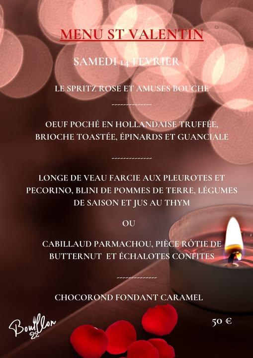 Menu de la Saint-Valentin