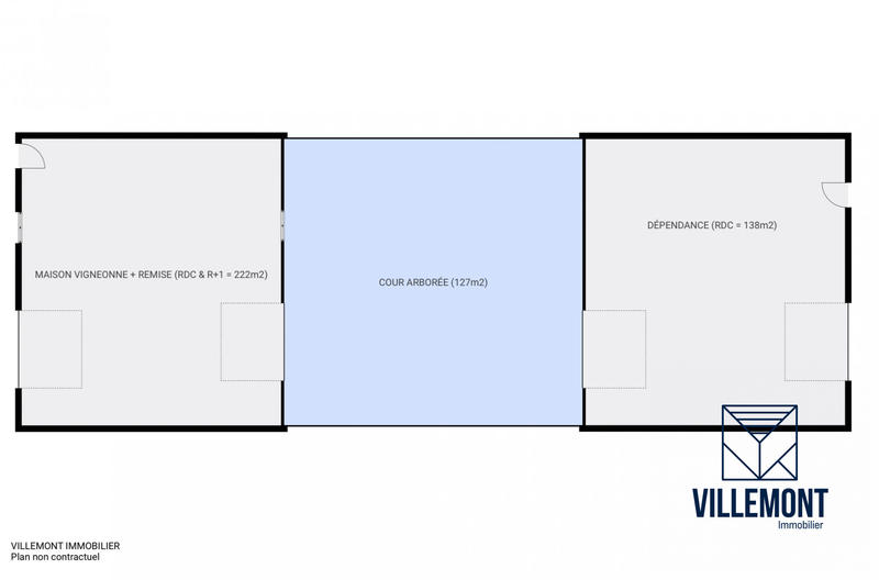 Maison ancienne - 222 m² - 3 pièces