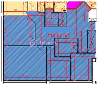 Bureau - 113 m² - 5 pièces