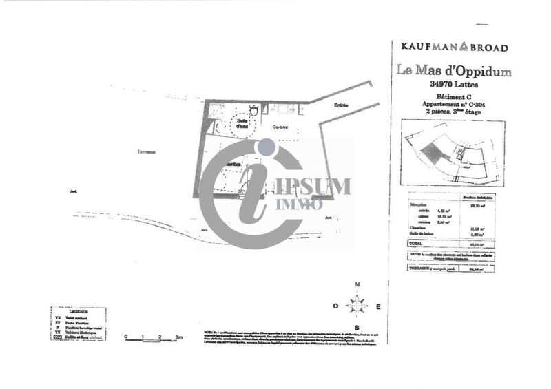 Appartement - 40 m² - 2 pièces