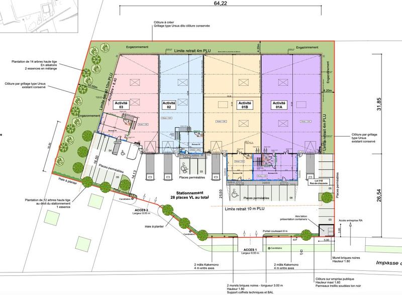 Local d'activités - 683 m²