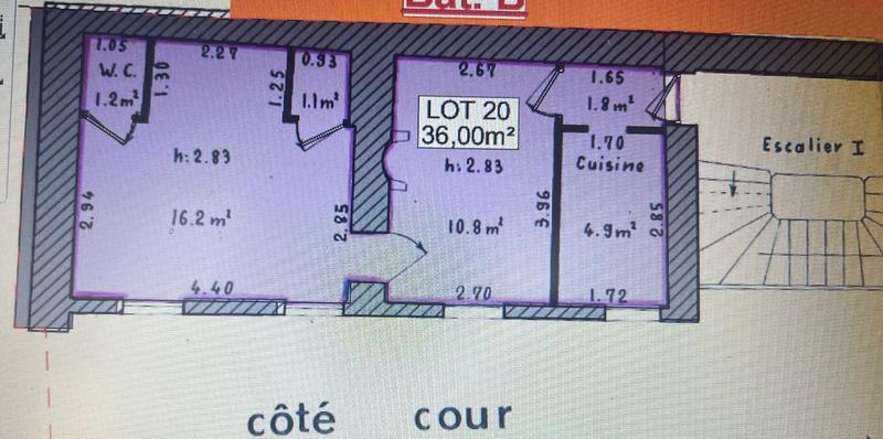 Appartement - 35 m² - 2 pièces