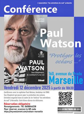 Conférence Paul Watson - Marseille