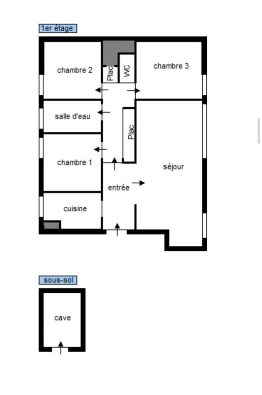 Appartement - 92 m² - 5 pièces