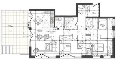 Appartement - 114 m² - 4 pièces
