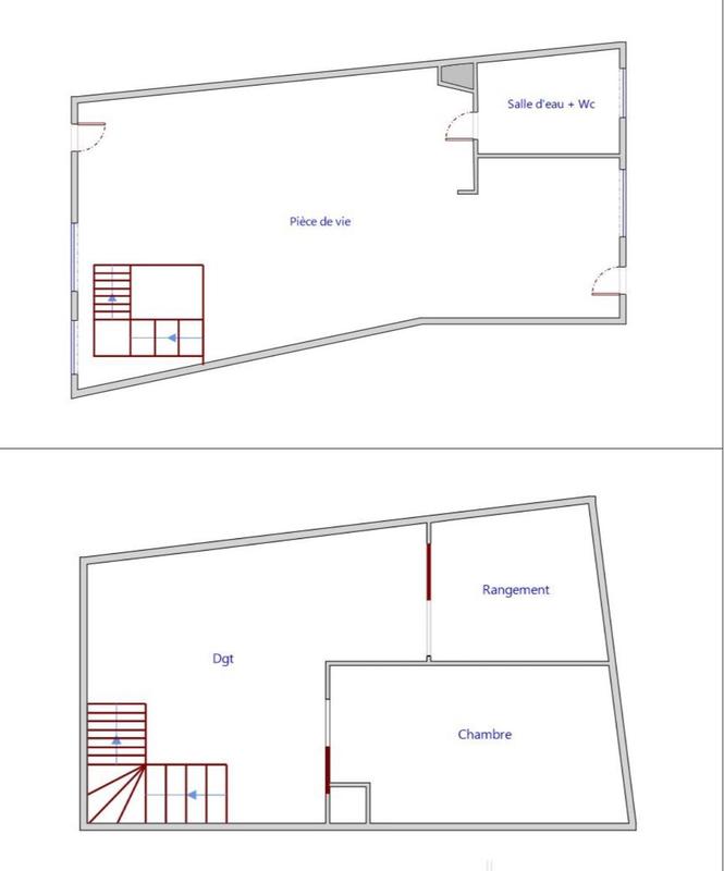 Appartement - 27 m² - 2 pièces