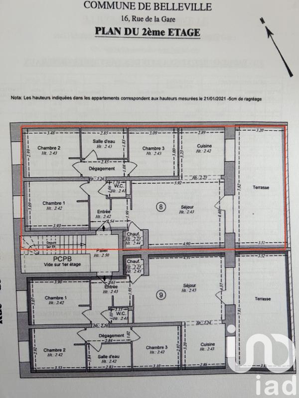 Appartement - 84 m² - 5 pièces