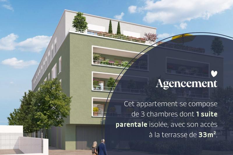 Appartement - 80 m² - 4 pièces