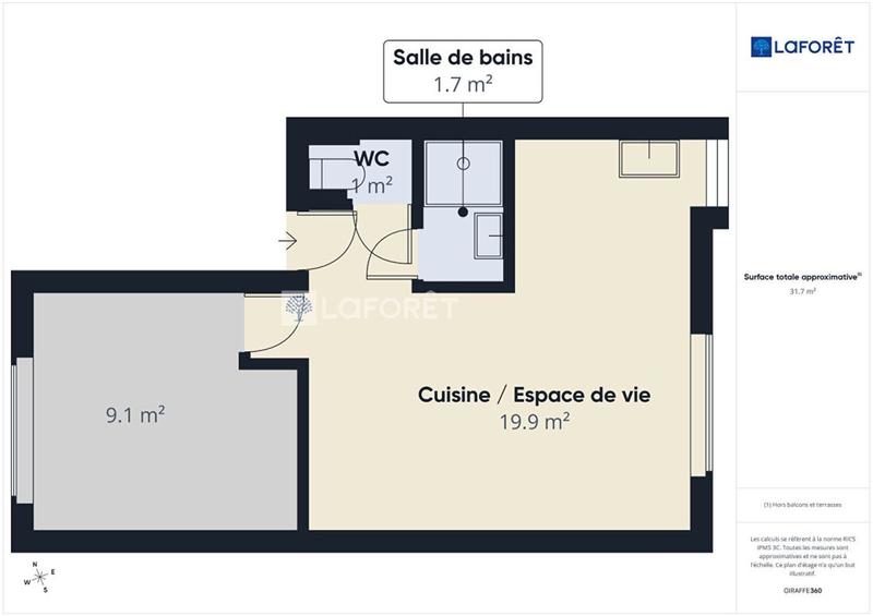 Immeuble - 50 m² - 3 pièces