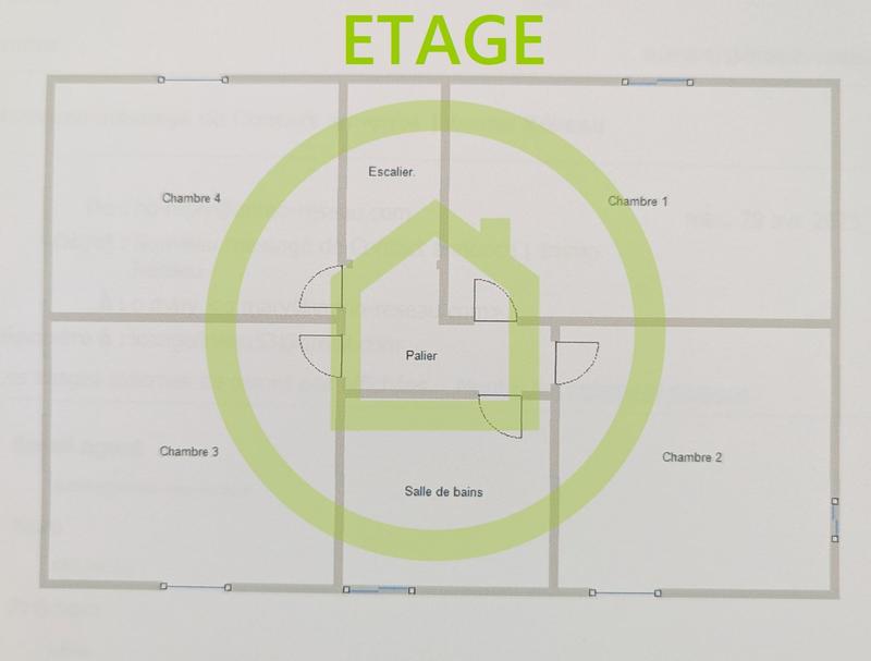 Maison ancienne - 89 m² - 4 pièces