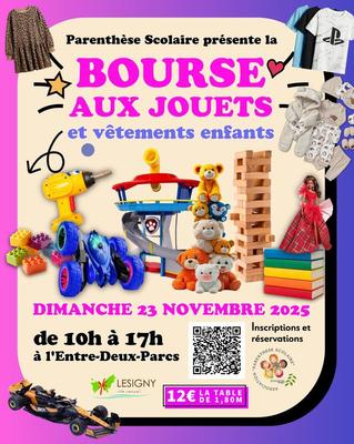 Bourse aux jouets et vêtements enfants