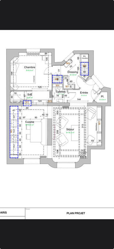 Appartement - 53 m² - 3 pièces