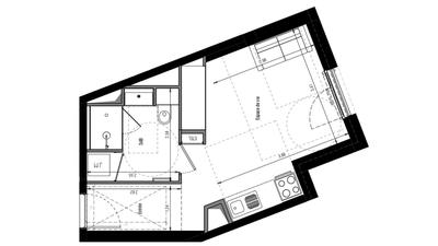 Appartement - 27 m² - 1 pièce