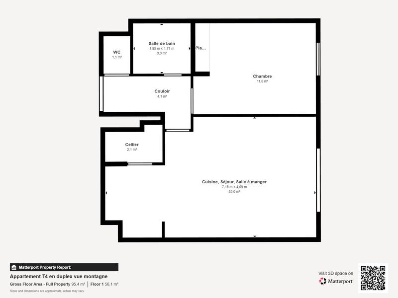Duplex - 73 m² - 4 pièces