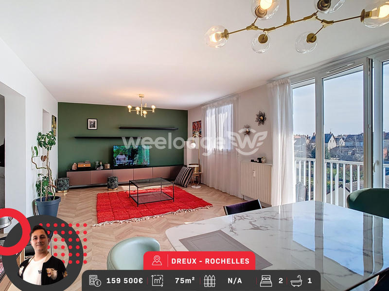 Appartement - 75 m² - 3 pièces