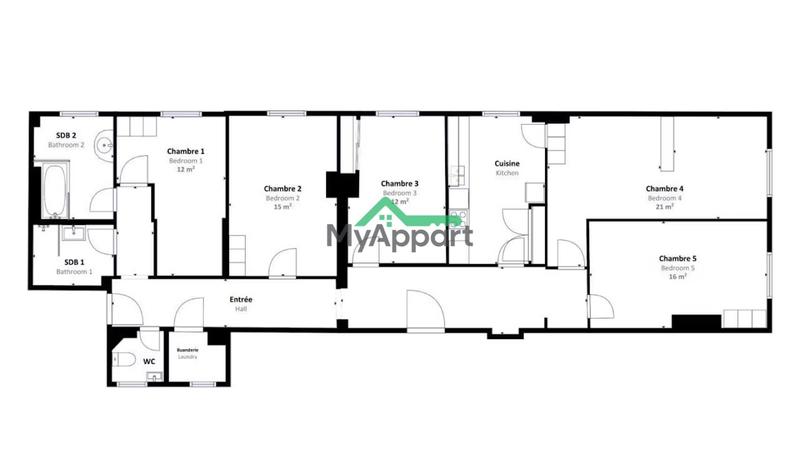 Appartement - 21 m² - 1 pièce