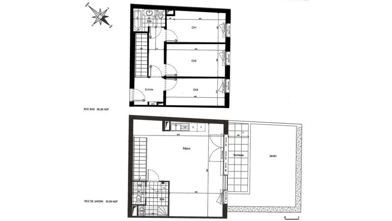 Duplex - 89 m² - 4 pièces