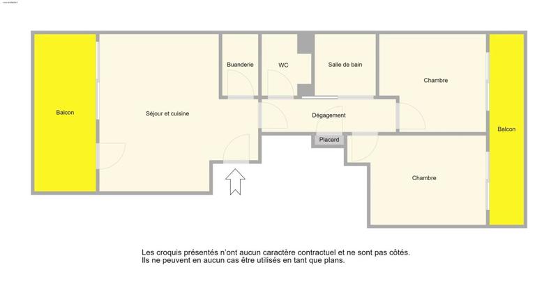 Appartement - 73 m² - 3 pièces