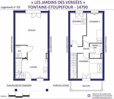 Maison - 80 m² - 4 pièces