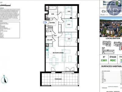 Appartement - 91 m² - 4 pièces