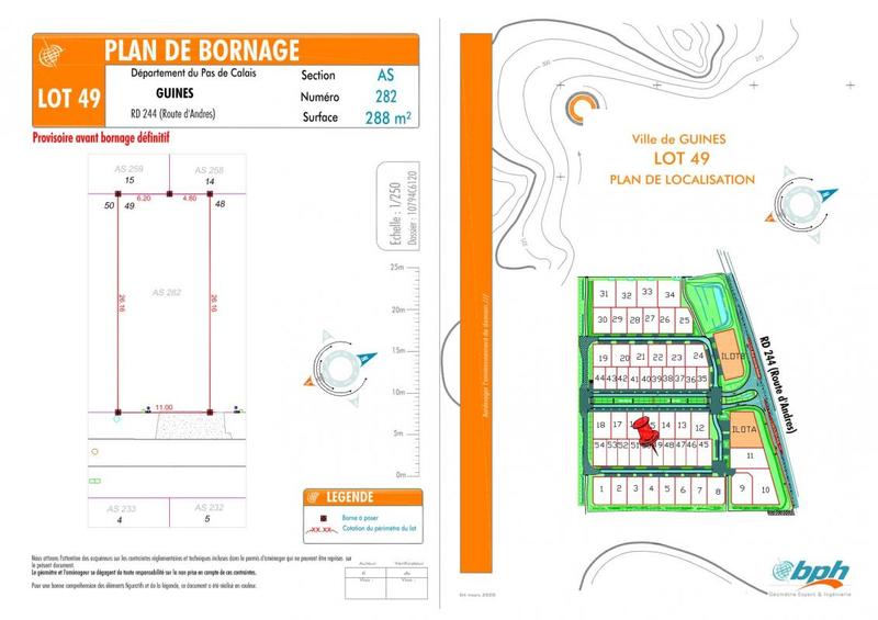 Terrain constructible - 288 m²