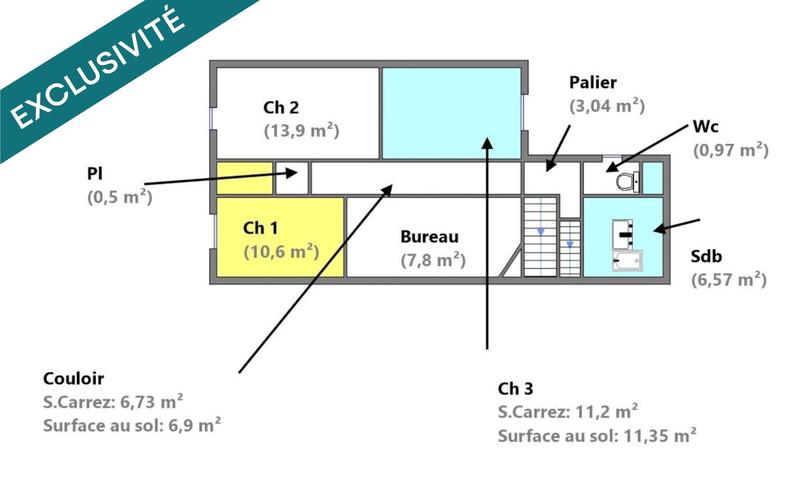 Maison de ville - 150 m² - 7 pièces