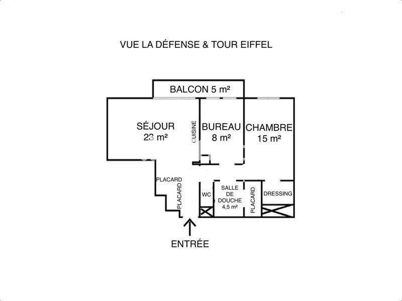 Appartement - 60 m² - 3 pièces
