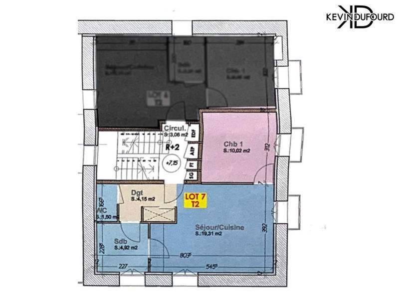 Appartement - 40 m² - 2 pièces