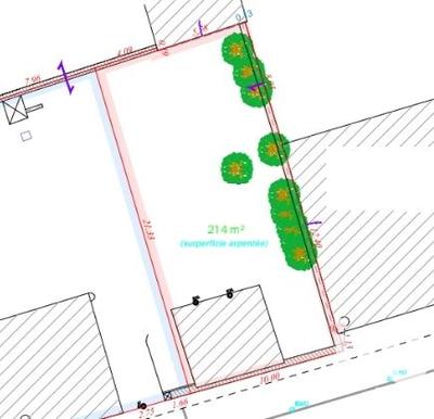 Terrain - 214 m²