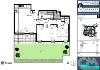 Appartement - 91 m² - 4 pièces