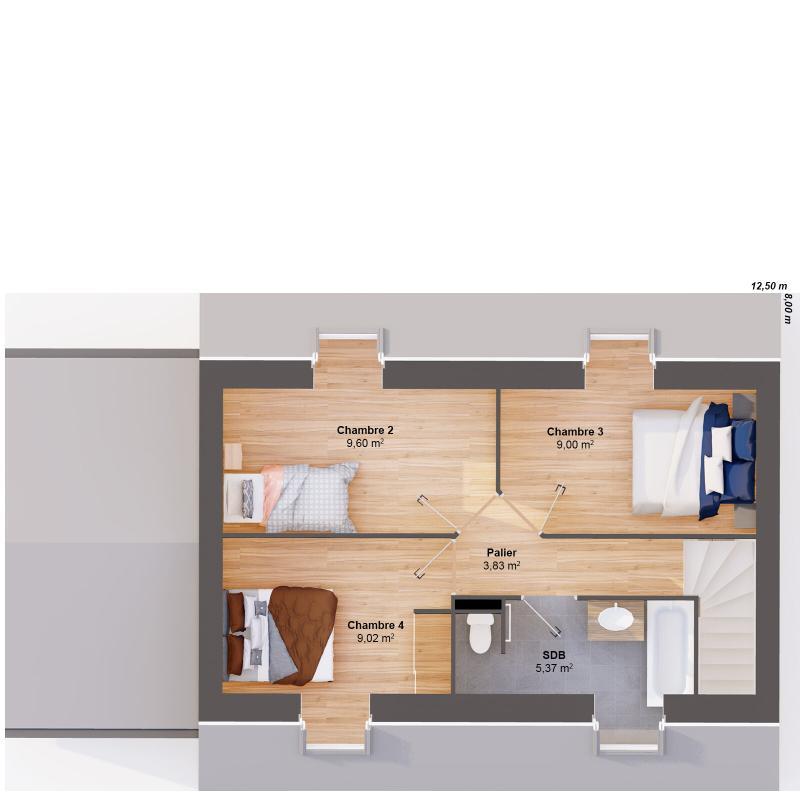 Maison - 95 m² - 6 pièces